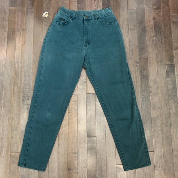 Vintage Lee Teal High Waist Jeans!!! - Picture 2 of 8